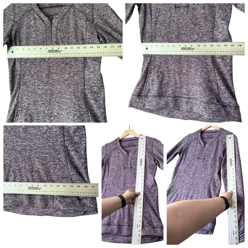 Outdoor Research Melody Shirt Pullover M Purple 1/4 Zip Fleece Hiking Thumbholes - Picture 4 of 7